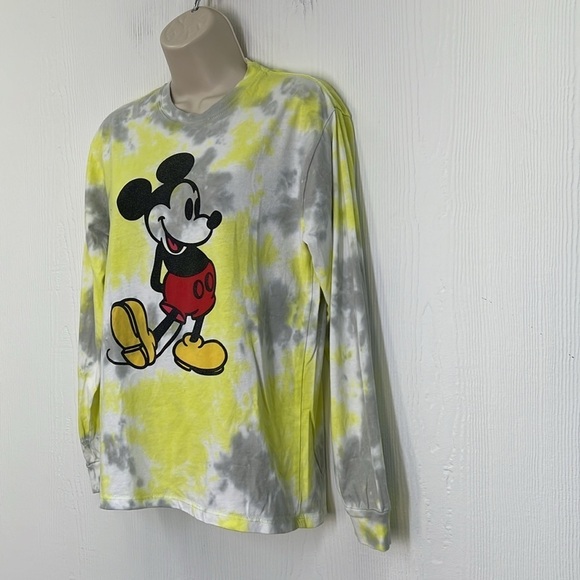 Disney - Mickey Mouse Graphic Colorful Tye Dye Long Sleeve Shirt Size Small - Picture 4 of 7